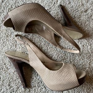 Jessica Simpson Fish Scale Peep Toe